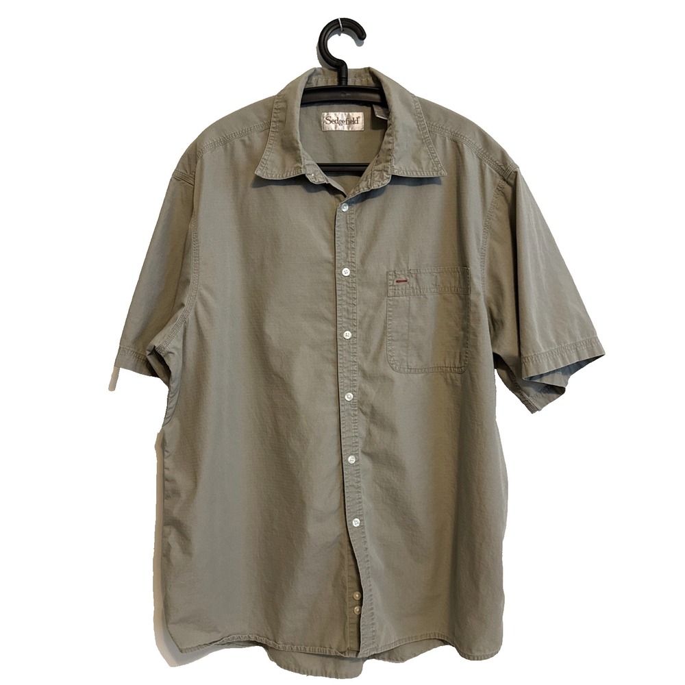 Sedgefield Mens Short Sleeve Button Shirt Size XL Casual Outdoors Everyday